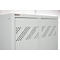 Kledinglocker - 2 compartimenten - B 630 x D 500 X H 1850 mm - met poten – met cilinderslot - lichtgrijs RAL 7035/ lichtgrijs RAL 7035 – ons merk Schäfer Shop Pure