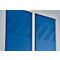 Kledinglocker - 2 compartimenten - B 630 x D 500 X H 1850 mm - met poten – met draaigrendelslot - lichtgrijs RAL 7035/gentiaanblauw RAL 5010 – ons merk Schäfer Shop Pure