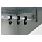Kledinglocker - 2 compartimenten - B 630 x D 500 X H 1850 mm - met poten – met draaigrendelslot - lichtgrijs RAL 7035/lichtgrijs RAL 7035 – ons merk Schäfer Shop Pure