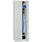 Kledinglocker - met 2 compartimenten - B 500 x D 500 x H 1800 mm - cilinderslot - lichtgrijs
