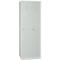 Kledinglocker - met 2 compartimenten - B 500 x D 500 x H 1800 mm - cilinderslot - lichtgrijs