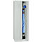 Kledinglocker - met 2 compartimenten - B 500 x D 500 x H 1800 mm - draaigrendelslot - lichtgrijs