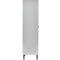 Kledinglocker - stalen - 2 compartimenten - met voeten - B 630 x D 500 X H 1850 mm- hoedenplank, kledingstang - met draaigrendelslot - lichtgrijs/lichtgrijs - ons merk Schäfer Shop Pure