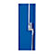 Kledinglocker, twee rijen, 2 x 3 compartimenten, draaigrendelslot, lichtgrijs RAL 7035/lichtgrijs RAL 7035