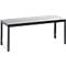 Kleedbank Basic Plus, voor vochtige ruimtes, zonder rugleuning, 4-poots frame zwartgrijs RAL 7021, zonder schoenenrek, B 1000 mm, decor zilvergrijs