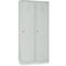 Kleiderspind, 2 Türen, B 800 x H 1800 mm, Zylinderschloss, lichtgrau