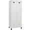 Kleiderspind C+P Evolo Plus, 2 Abteile, 400 mm Abteilbreite, mit Füßen, Anschlag rechts, B 800 x T 500 x H 1950 mm, Zylinder, lichtgrau/lichtgrau