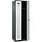 Kleiderspind C+P Evolo Plus, 2 Abteile, Anschlag rechts, Zylinderschloss, Soft-Anschlag, B 600 x T 500 x H 1850 mm, anthrazitgrau/lichtgrau