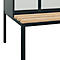 Kleiderspind C+P Evolo Plus, 2 Abteile mit je 300 mm Breite, Unterbau-Sitzbank, B 600 x T 815 x H 2120 mm, Drehriegel, anthrazitgrau/lichtgrau