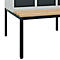 Kleiderspind C+P Evolo Plus, 2 Abteile mit je 300 mm Breite, Unterbau-Sitzbank, B 600 x T 815 x H 2120 mm, Drehriegel, lichtgrau/anthrazitgrau