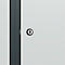 Kleiderspind C+P Evolo Plus, 4 Abteile, 300 mm Abteilbreite, mit Sockel, Anschlag rechts, B 1200 x T 500 x H 1950 mm, Zylinder, anthrazitgrau/lichtgrau