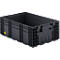 Kleinladungsträger R-KLT 6122 ESD, Kunststoff, B 600 x T 400 mm, bis 20 kg, schwarz ableitend