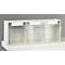 Kleinteilemagazin MultiStore, Reihengröße 3, B 600 x T 163 x H 242 mm, Volumen 12,5 l, stapelbar, Polystyrol, weiß/transp.