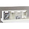 Kleinteilemagazin MultiStore, Reihengröße 4, B 600 x T 137 x H 207 mm, Volumen 8,4 l, stapelbar, Polystyrol, weiß/transp.
