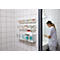 Kleinteilemagazin MultiStore, Reihengröße 6, B 600 x T 75 x H 113 mm, Volumen 2,2 l, stapelbar, Polystyrol, weiß/transp.