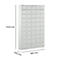 kluis met 50 afsluitbare compartimenten - metaal - B 980 x D 200 x H 1530 mm - lichtgrijs RAL 7035 - met metalen afdekplaat. - ons merk Schäfer Shop Select