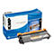 Toner-Kartusche und Verpackung. KMP-Marke, B-T46 fÃ¼r Brother Drucker. Schwarz, Orange und Blau.