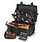 KNIPEX coffret à outils Robust 45, pour installation électrique, y compris 63 outils, jusqu'à 35 kg, L 609 x P 428 x H 263 mm, polypropylène, noir