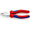 Knipex-Zange mit rot-blauen Griffen auf weißem Hintergrund, Text: 03 05 160.