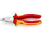KNIPEX Kombizange 180 mm, VDE-isoliert bis 1000V, verchromt, Mehrkomponenten-Griff, Spezial-Werkzeugstahl