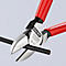 KNIPEX Seitenschneider, L 140 mm, Kopf poliert, Vanadin-Elektrostahl, Schneidenhärte 62 HRC, Kunststoffgriff