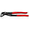 Knipex Wasserpumpenzange, schwarz mit roten Griffen. Die Zange liegt auf weißem Untergrund.