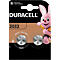 Knopfzellen Duracell CR2032, Lithium, 3 V, 170 mAh, Ø 20 x H 2,5 mm, 2 Stück