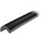 Black corner protector, angular shape, to protect against impacts and scratches.