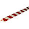 Red and white striped corner profile.
