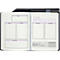 KOLMA carnet de notes A5, en RPET, 80 feuilles, 80 g/m², à pois, avec porte-stylo, gris/noir