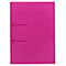 Pink folder, two binder arms.