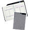KOLMA Notizbuch A5, aus RPET, 80 Blatt, 80 g/m², gepunktet, mit Stifthalter, grau/schwarz