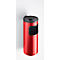 Kombi-Ascher, Abfall-Volumen von 5,6 l, flammenhemmend, Kippvorrichtung, inkl. Montagematerial, Ø 180 x H 400 mm, Metall, rot