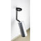Kombi-Ascher, Abfall-Volumen von 5,6 l, flammenhemmend, Kippvorrichtung, inkl. Montagematerial, Ø 180 x H 400 mm, Metall, silber