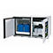 Kombi-Sicherheitsschrank Typ 90 asecos K-UB-90, Flügeltüren, Front Lichtgrau, B 1102 x T 502 x H 601 mm