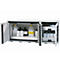 Kombi-Sicherheitsschrank Typ 90 asecos K-UB-90, Flügeltüren, Front Lichtgrau, B 1402 x T 502 x H 601 mm