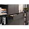 Kombischrank Porto, 1 Schublade, 2 Türen und 2 Einlegeböden, 2 OH, B 810 x T 400 x H 1200 mm, graphit