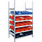 Komplettregal MBR 3000, Anbaufeld, 5 schräge Fachebene, 2278 x 800 x 1292 mm