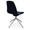 Konferenzsessel Topstar Sitness Life 1.1, dreh-/sitzhöhenverstellbar, ohne Armlehnen, B 460 x T 390 x H 450-480 mm, 4-Fußgestell, Alu poliert & Stoff, d.blau