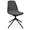 Konferenzsessel Topstar Sitness Life 1.1, dreh-/sitzhöhenverstellbar, ohne Armlehnen, B 460 x T 390 x H 450-480 mm, 4-Fußgestell, Alu schwarz-matt & Stoff, anthr.