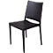 Konferenzstuhl Florence, stapelbar bis 4 Stück, UV- & wasserbeständig, Sitzhöhe 460 mm, L 560 x B 460 x H 820 mm, Polypropylen, schwarz, 4 Stück