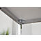 Konferenztisch, bis 4 Personen, Quadrat, 4-Fuß Quadratrohr, B 800 x T 800 x H 720 mm, weiß/chromsilber