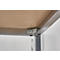 Konferenztisch, bis 4 Personen, Rechteck, 4-Fuß Quadratrohr, B 1200 x T 800 x H 720 mm, weiß/chromsilber