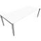 Konferenztisch SOLUS PLAY, 4-Fuß, höhenverstellbar, B 2400 x T 1000 mm, weiß