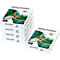 Mehrere Papierstapel der Marke Discovery, 75 g/m², A4 Format.