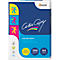 Ein Packpapier von Mondi Color Copy mit Produktinformationen. Aufschrift: 'Color Copy, 250 g/m², A4 125x'.