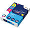 Blau-weiße Papierpackung mit "Color Copy"-Schriftzug. Angaben wie "90 g/m²", "A4 White" und "Laser Inkjet".