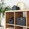 Korb COUNTRY, 18 Liter, Rattan-Optik, Kunststoff, spülmaschinengeeignet, stapelbar, B 278 x L 368 x H 199 mm, dunkelblau
