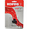 Kores KOR 42 inktroller in blisterverpakking, rood logo en cijfers op de achtergrond.