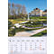 Calendrier de mars 2027 avec jardin du château et fontaine. En arrière-plan, un château baroque.
